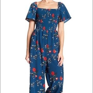 Floral Wide-leg Jumpsuit